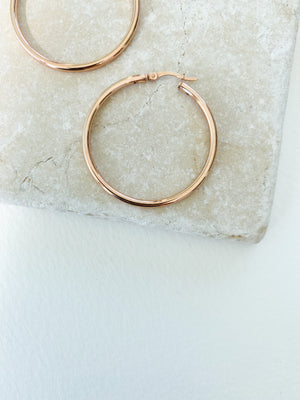 Bild in Slideshow öffnen, BASIC HOOP II maxi gold plated
